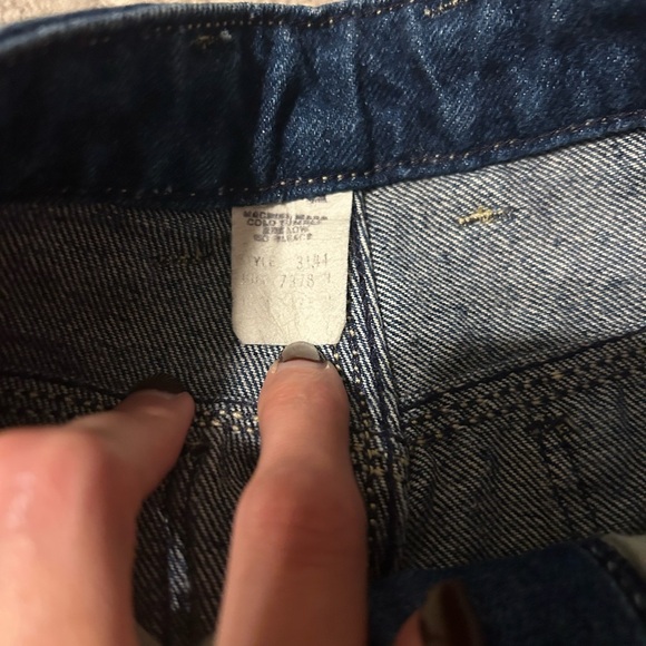 Sasson 80s Vintage Blue Denim Jeans with Embroidered Pocket - Picture 3 of 6